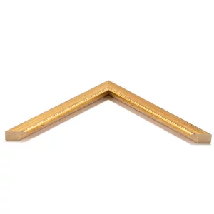 Holz-Bilderrahmen Maldon nach Maß Gold dunkel | Normalglas (2 mm)