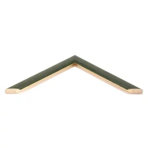 Holz-Bilderrahmen Embankment nach Maß Grün | Normalglas (2 mm)