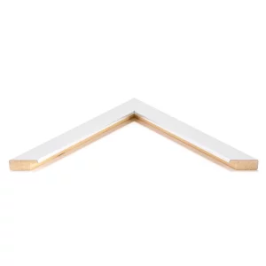Holz-Bilderrahmen Albatis nach Maß Silber | Normalglas (2 mm)