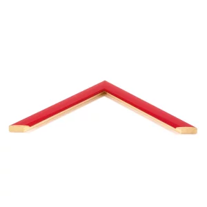 Holz-Bilderrahmen Alexandra nach Maß Rot | Normalglas (2 mm)
