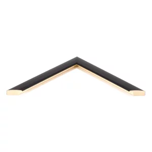Holz-Bilderrahmen Alexandra nach Maß Schwarz | Normalglas (2 mm)