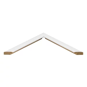 Holz-Bilderrahmen Alexandra nach Maß Weiß | Normalglas (2 mm)