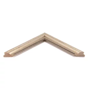 Barock-Bilderrahmen Goldhawk Road nach Maß Silber | Normalglas (2 mm)