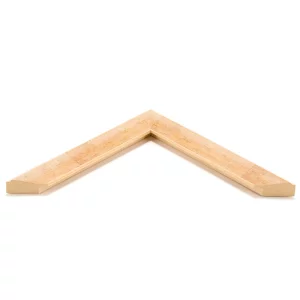 Holz-Bilderrahmen High Barnet nach Maß Weiß | Normalglas (2 mm)