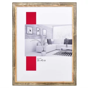 Holz-Bilderrahmen Profil 67 18x24 cm | Braun | Normalglas (2 mm)