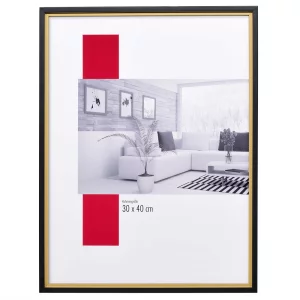 Holz-Bilderrahmen Profil 69 7x10 cm | Gold | Normalglas (2 mm)