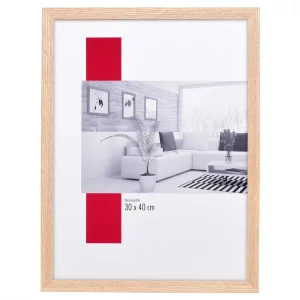 Holz-Bilderrahmen Profil 2430 nach Maß Eiche | Normalglas (2 mm)