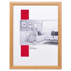 Holz-Bilderrahmen Profil 43 9x13 cm | natur | Antireflexglas mattiert (2 mm)