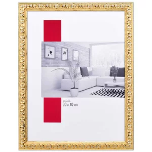 Barock-Bilderrahmen Profil 86 21x29,7 cm (A4) | gold | Normalglas (2 mm)