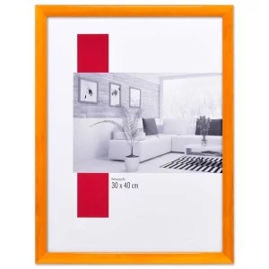 Holz-Bilderrahmen Profil 89 10,5x14,8 cm (A6) | honig | Normalglas (2 mm)