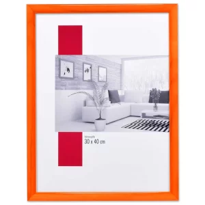 Holz-Bilderrahmen Profil 89 10,5x14,8 cm (A6) | lachs | Normalglas (2 mm)
