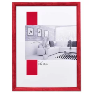 Holz-Bilderrahmen Profil 89 10,5x14,8 cm (A6) | pink | Normalglas (2 mm)