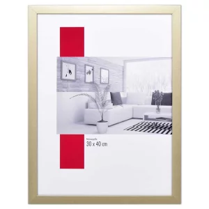 Holz-Bilderrahmen Profil TOP CUBE 40x50 cm | gold | Normalglas (2 mm)