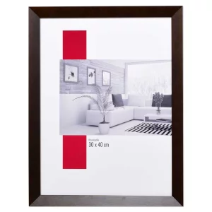 Holz-Bilderrahmen Profil TOP N 60x60 cm | palisander | Normalglas (2 mm)