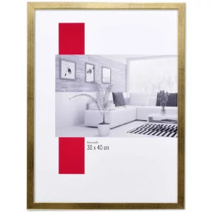Holz-Bilderrahmen Profil TOP PRO S 42x59,4 cm (A2) | gold | Normalglas (2 mm)