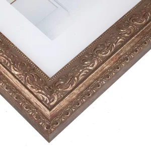 Holz-Bilderrahmen Fomat 20x30 cm | Bronze | Spiegel