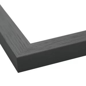 Holz-Bilderrahmen Boti nach Maß Grau | Normalglas (2 mm)
