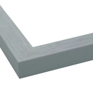 Holz-Bilderrahmen Boti nach Maß Hellgrau | Normalglas (2 mm)
