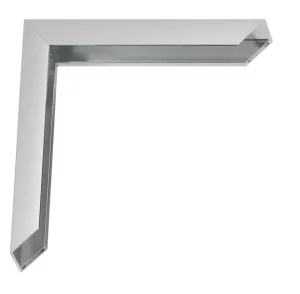 Alurahmen TERA nach Maß Silber glänzend, seitlich gebürstet | Normalglas (2 mm)