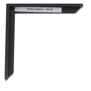 Alu-Bilderrahmen Carlos 20x30 cm | Schwarz matt, Rücken gebürstet | Normalglas (2 mm)