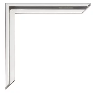 Alu-Bilderrahmen Carlos 20x30 cm | Silber-glänzend, Rücken gebürstet | Normalglas (2 mm)
