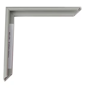 Alu-Bilderrahmen Miguel 29,7x42 cm (A3) | Seehundsgrau | Normalglas (2 mm)