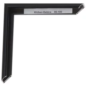 Alu-Bilderrahmen Enzo Maßanfertigung Rabenschwarz | Normalglas (2 mm)