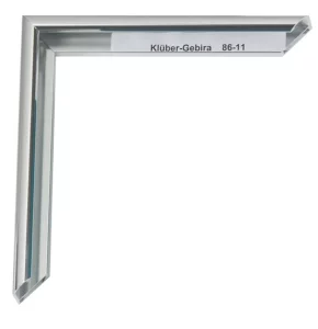 Alu-Bilderrahmen Enzo Maßanfertigung Silber-glänzend, Rücken gebürstet | Normalglas (2 mm)