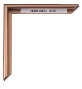 Alu-Bilderrahmen Enzo 59,4x84,1 cm (A1) | Kupfer-matt, Rücken gebürstet | Kunstglas (2 mm)