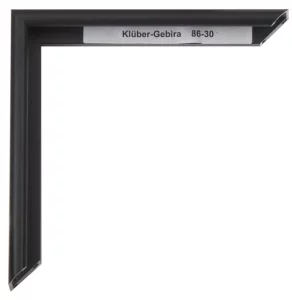 Alu-Bilderrahmen Enzo 20x30 cm | Rabenschwarz | Normalglas (2 mm)