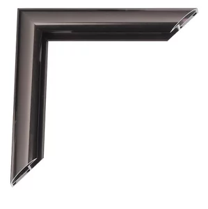 Alu-Bilderrahmen Joel 20x30 cm | Kontrastgrau glänzend, Rücken gebürstet | Normalglas (2 mm)