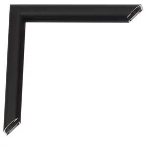 Alu-Bilderrahmen Pedro Maßanfertigung Florentiner Schwarz (geätzt) | Normalglas (2 mm)