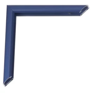 Alu-Bilderrahmen Pedro Maßanfertigung Geo-Blau | Normalglas (2 mm)