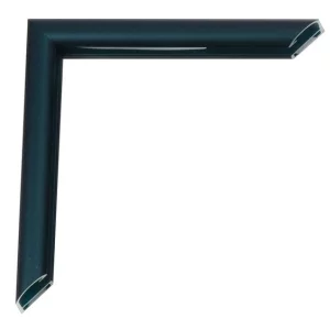 Alu-Bilderrahmen Pedro 84,1x118,9 cm (A0) | Florentiner Petrol | Kunstglas (2 mm)