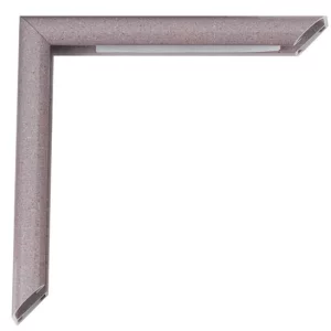 Alu-Bilderrahmen Pedro 84,1x118,9 cm (A0) | Geo-Rosenquarz | Kunstglas (2 mm)