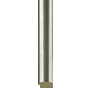 Holz-Bilderrahmen Rubi 59,4x84,1 cm (A1) | Silber | Kunstglas (2 mm)