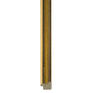 Holz-Bilderrahmen Elda 20x30 cm | Gold, schwarz durchgerieben | Normalglas (2 mm)