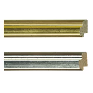 Holz-Bilderrahmen Estepona 20x30 | Gold, hellgold | Normalglas (2 mm)