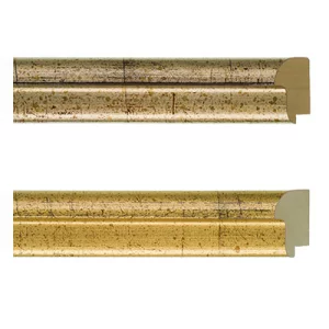 Holz-Bilderrahmen San Fernando 20x30 | Silber, schwarzrot durchgerieben | Normalglas (2 mm)