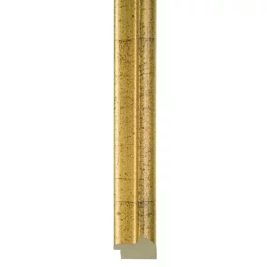 Holz-Bilderrahmen San Fernando 59,4x84,1 cm (A1) | Gold, schwarzrot durchgerieben | Kunstglas (2 mm)
