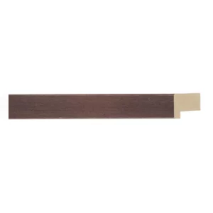 Holz-Bilderrahmen Motril 20x30 | Braun, Goldkante | Normalglas (2 mm)