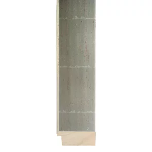Holz-Bilderrahmen Benidorm 59,4x84,1 cm (A1) | Silber | Kunstglas (2 mm)