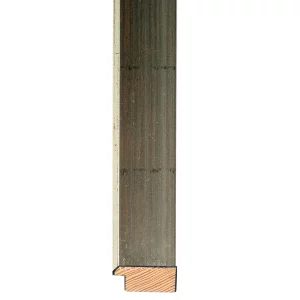 Holz-Bilderrahmen Alcala nach Maß Altsilber | Normalglas (2 mm)