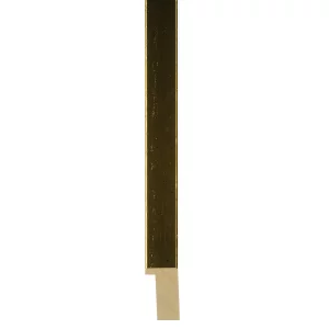 Holz-Bilderrahmen Mérida fina nach Maß gold | Normalglas (2 mm)