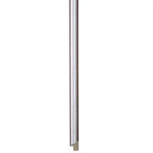 Holz-Bilderrahmen San Fernando nach Maß Braun-Silber | Normalglas (2 mm)