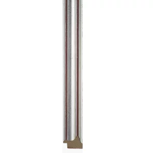 Holz-Bilderrahmen Puntagorda nach Maß Silber, Rostrot | Normalglas (2 mm)