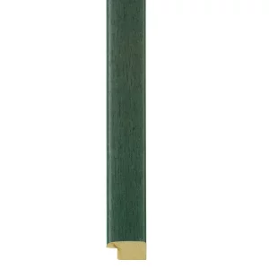 Holz-Bilderrahmen Calvia nach Maß Dunkelgrün | Normalglas (2 mm)