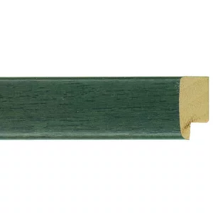 Holz-Bilderrahmen Calvia nach Maß Grün | Normalglas (2 mm)