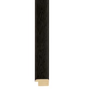 Holz-Bilderrahmen Calvia nach Maß Schwarz | Normalglas (2 mm)