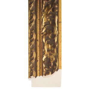 Barock-Bilderrahmen Escorca nach Maß Altgold-Braun | Normalglas (2 mm)